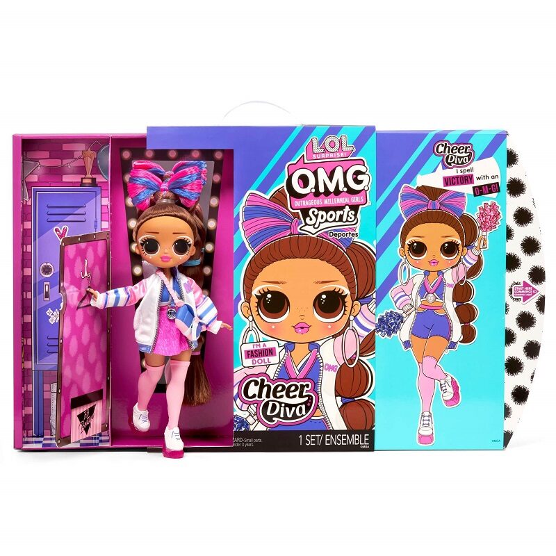 MGA 577508 - LOL Surprise OMG Sports Cheer Diva Competitive Cheerleading Fashion Doll modes lelle