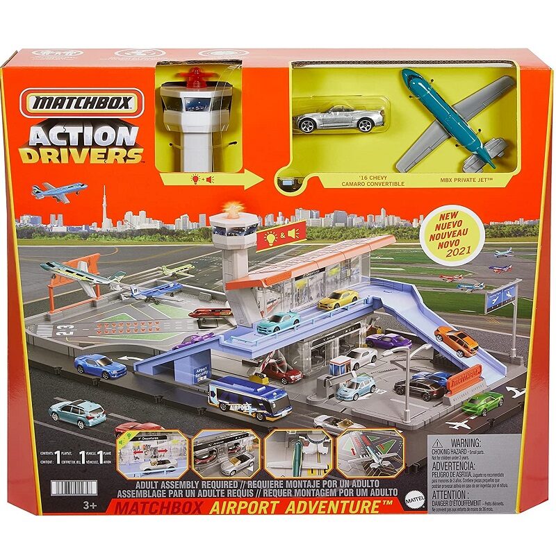 Matchbox - HGC59 -  Mattel spēļu mašīnīšu autotrase Airport Adventure