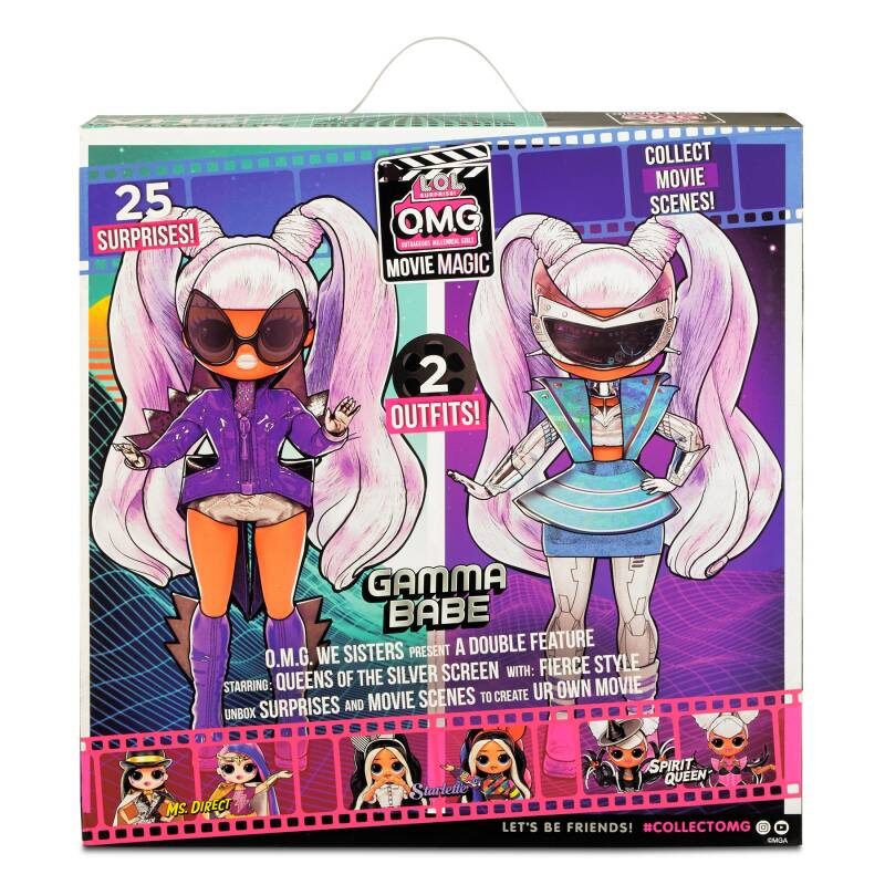 MGA 577898 - LOL Surprise OMG Movie Magic Gamma Babe Fashion Doll modes lelle ar 25 pārsteigumiem