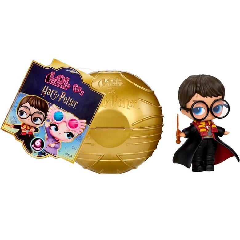 MGA 249764 - LOL Surprise! Loves Harry Potter Gold Snitch Ball zelta bumba