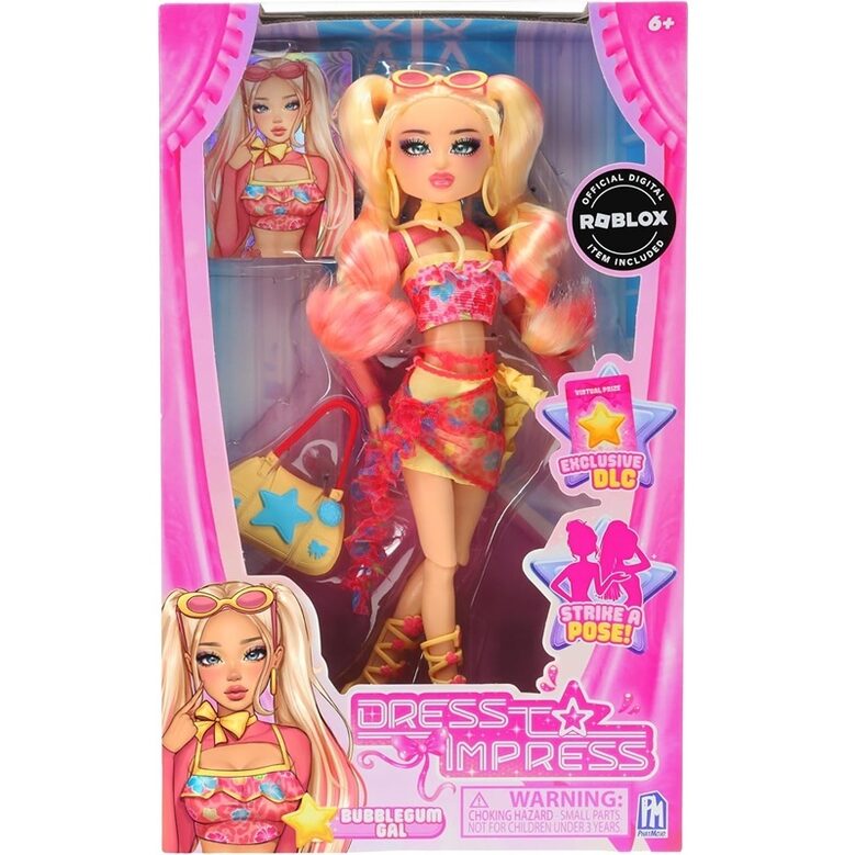 Dress to Impress Bubblegum Gal Fashion Doll modes lelle S1W1