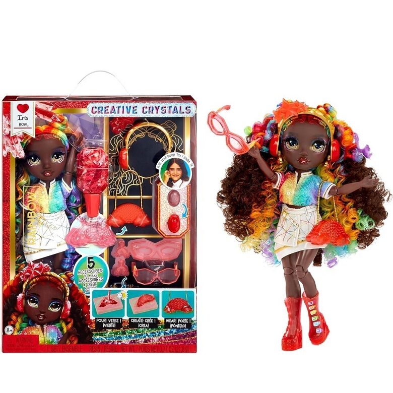 MGA 523154 - Rainbow High Creative Crystals Iris Bow Rainbow varavīksnes lelle