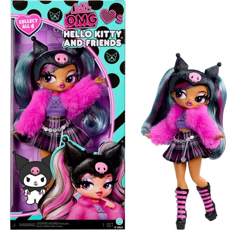 MGA 249894 - LOL Surprise! OMG Loves Hello Kitty and Friends Kuromi lelle