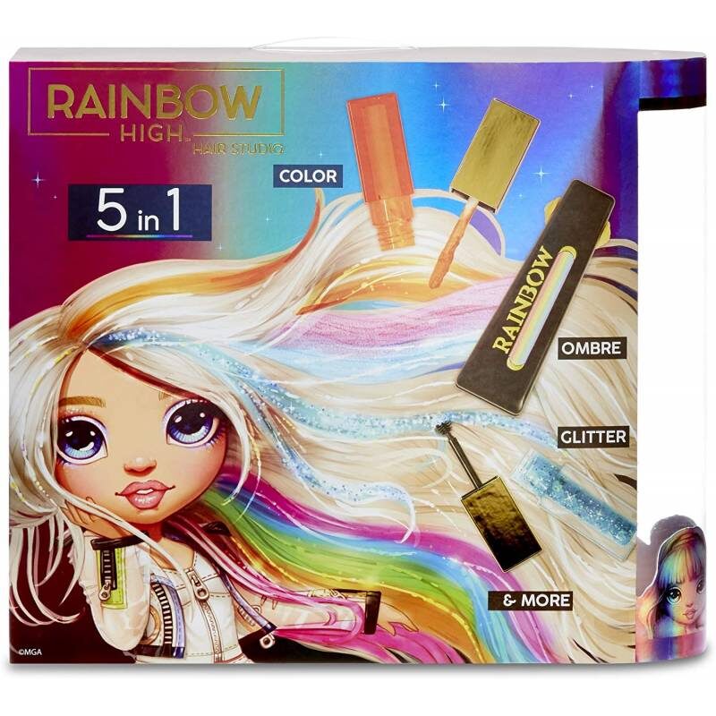 MGA 569329 - Rainbow High Hair Studo, Frizētāva un Amaya Raine lelle