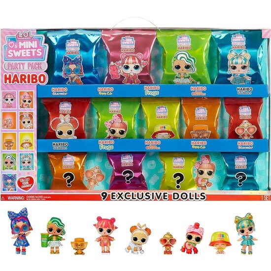 MGA 119937 - LOL Surprise! Loves Mini Sweets Haribo Party Pack lelles dāvanas