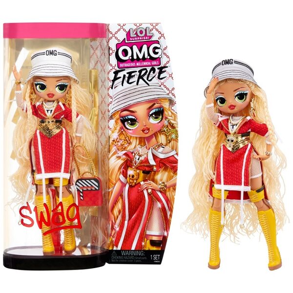 MGA 585244 - LOL Surprise OMG Fierce Swag Fashion Doll lelle ar pārsteigumiem