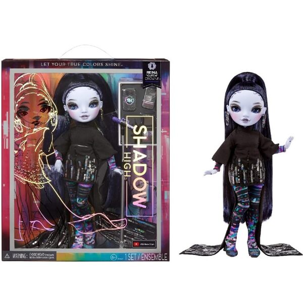 MGA 583073 - SHADOW HIGH Rainbow High Reina „Glitch“ Crowne modes lelle