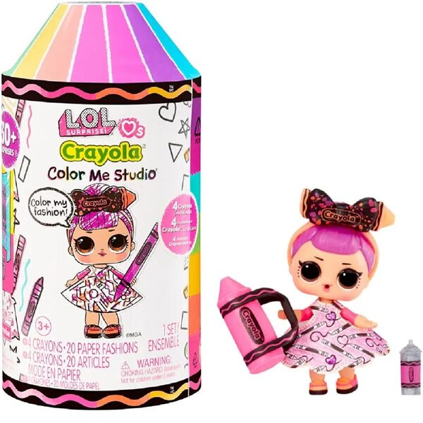 MGA 505273 - LOL Surprise! Loves Crayola Colour Me Studio kapsula lelle