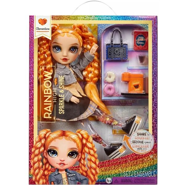 MGA 427803 - Rainbow High Sparkle and Shine - Clementine oranža lelle