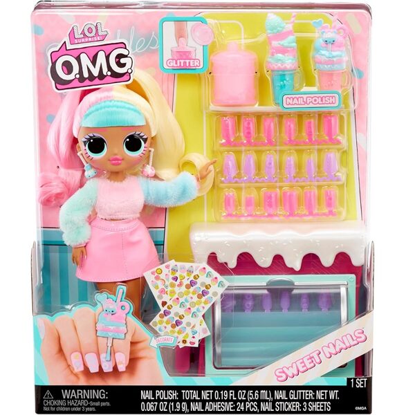 MGA 503781 - LOL Surprise! OMG Sweet Nails - Candylicious Sprinkles Shop lelles nagu veikals