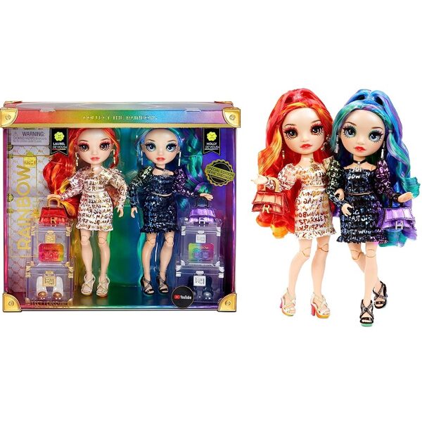 MGA 577553 - Rainbow High Special Edition Fashion Doll - Twins Laurel & Holly De'VIOUS lelles