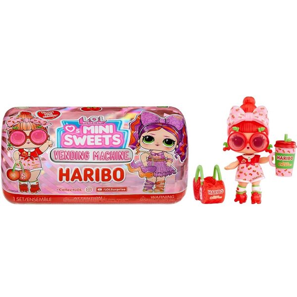 MGA 119883 - LOL Surprise Loves Mini Sweets Series X Haribo - Vending Machine lol kapsula