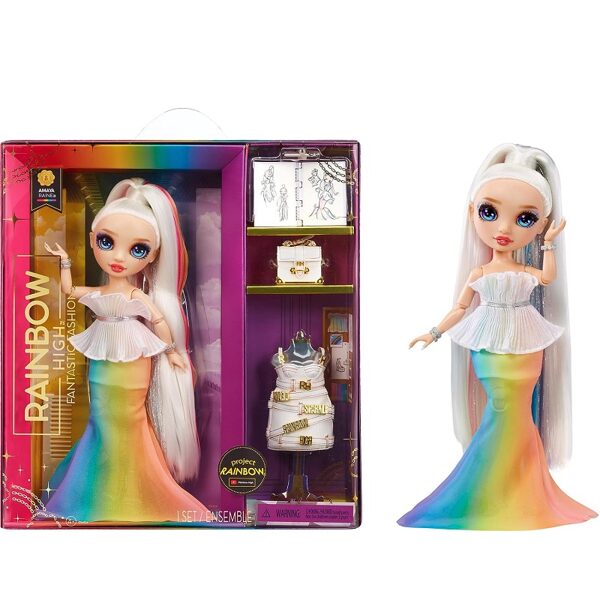 MGA 594154 - Rainbow High Fantastic Fashion Doll - Amaya Raine rainbow varavīksnes modes lelle