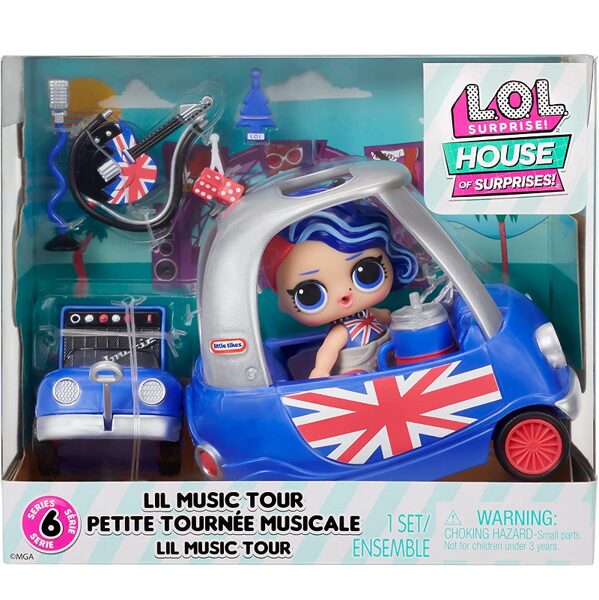 MGA 583783 - LOL Surprise Lil Music Tour Playset with Cheeky Babe Collectible Doll and 8 Surprises lelle