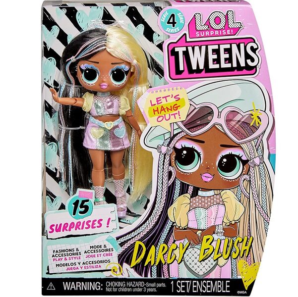 MGA 588740 - LOL Surprise Tweens Series 4 Fashion Doll Darcy Blush with 15 Surprises lelle lol