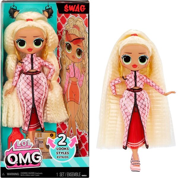 MGA ‎591573 - LOL Surprise OMG Swag Fashion Doll 2looks 2styles modes lelle