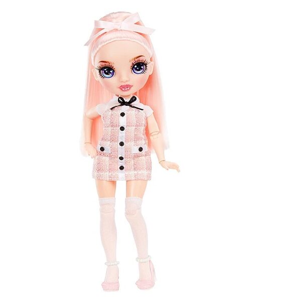 MGA 582960 - Rainbow High Junior High Bella Parker – rozā lelle ar aksesuāriem pink