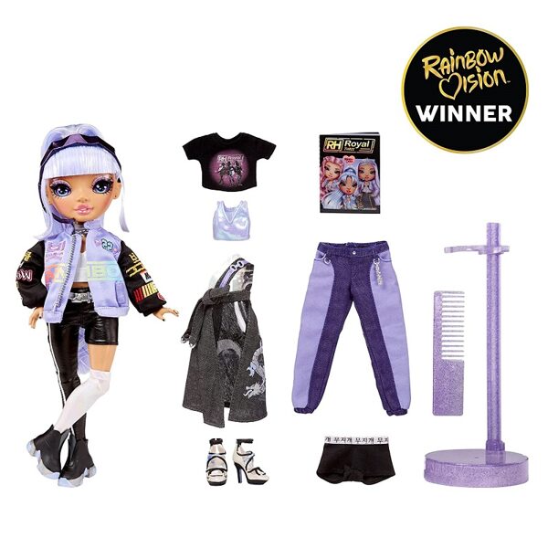 MGA 578437 -Rainbow Vision Rainbow High Royal Three K-Pop – Tessa Park (Periwinkle Blue) Fashion Doll lelle