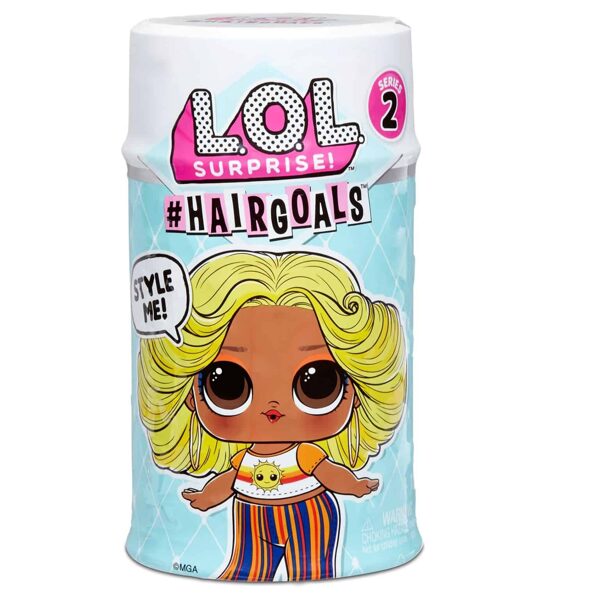 MGA 572657 - LOL Surprise #Hairgoals Series 2 Doll with Real Hair and 15 Surprises lelle.