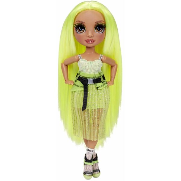 MGA 572343 - Rainbow Surprise Rainbow High Karma Nichols – neona varavīksnes lelle ar 2 kostīmiem